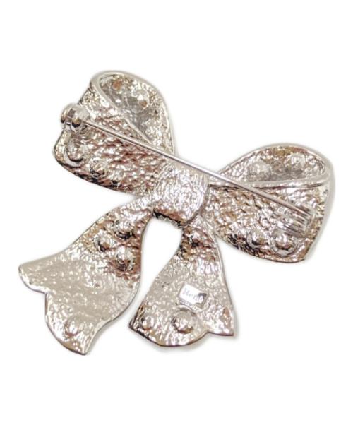 Rene（ルネ）Rene (ルネ) リボンブローチ シルバー サイズ:下記参照の古着・服飾アイテム