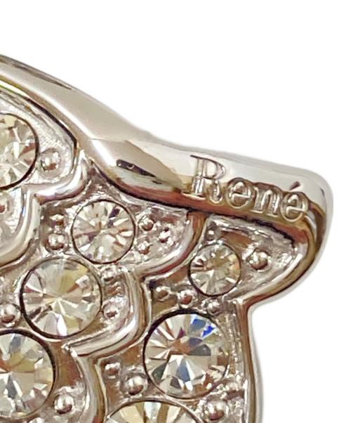Rene（ルネ）Rene (ルネ) リボンブローチ シルバー サイズ:下記参照の古着・服飾アイテム