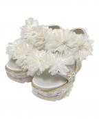 RANDAランダ）の古着「パール×ビジューフラワースポーツサンダル」｜ホワイト