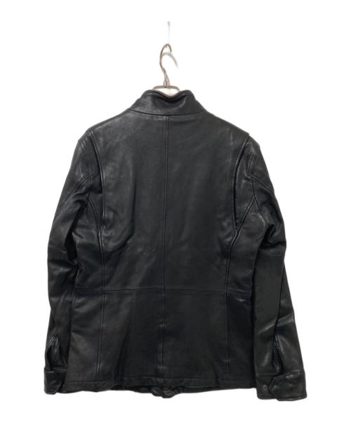 MONSIEUR NICOLE（ムッシュニコル）MONSIEUR NICOLE (ムッシュニコル) レザージャケット ブラック サイズ:48の古着・服飾アイテム