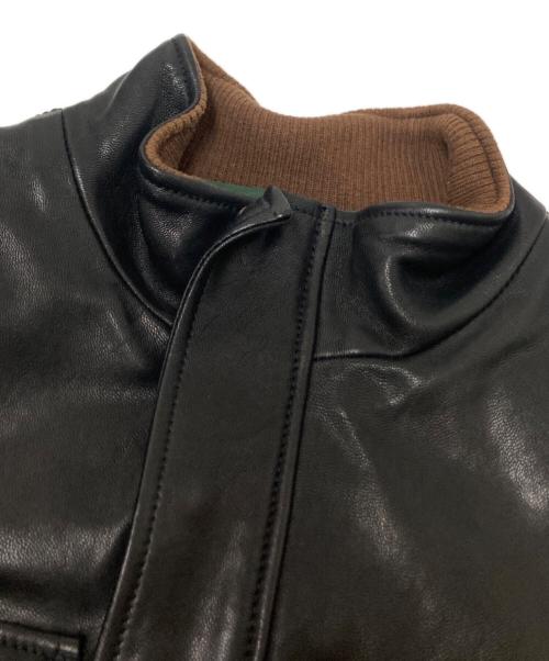 MONSIEUR NICOLE（ムッシュニコル）MONSIEUR NICOLE (ムッシュニコル) レザージャケット ブラック サイズ:48の古着・服飾アイテム