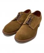 Aldenオールデン）の古着「スウェードプレーントゥシューズ」｜ブラウン(スナッフ）