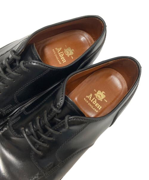 Alden（オールデン）Alden (オールデン) Uチップレザーシューズ ブラック サイズ:6 1/2の古着・服飾アイテム