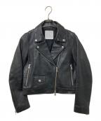 STUDIOUSステュディオス）の古着「ダブルライダースジャケット」｜ブラック
