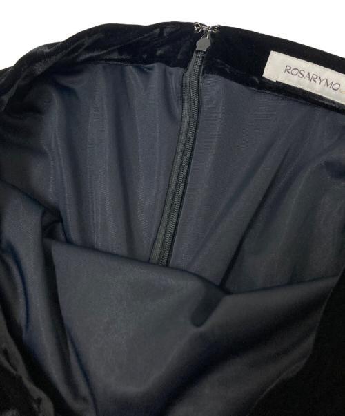 Rosarymoon（ロザリームーン）Rosarymoon (ロザリームーン) ベロアスカート ブラック サイズ:Fの古着・服飾アイテム