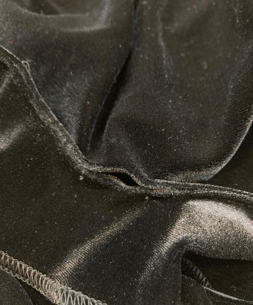 Rosarymoon（ロザリームーン）Rosarymoon (ロザリームーン) ベロアスカート ブラック サイズ:Fの古着・服飾アイテム