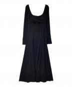 Rosarymoonロザリームーン）の古着「Front Open Dress」｜ブラック