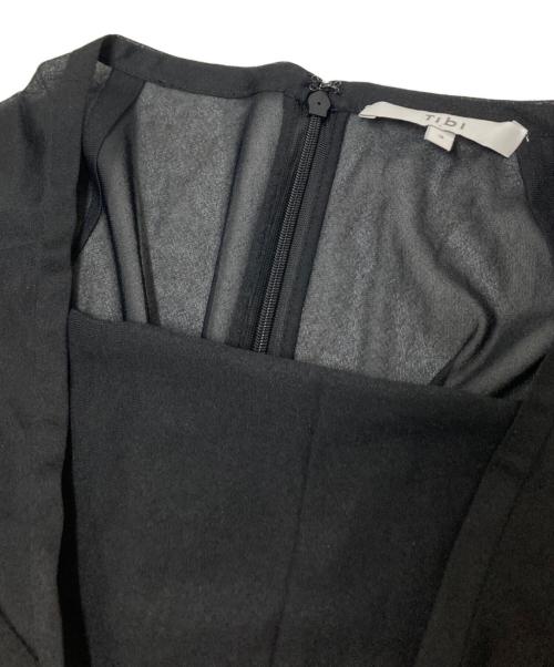 tibi（ティビ）tibi (ティビ) SHEER GAUZE MAXI PENCIL スカート ブラック サイズ:2の古着・服飾アイテム