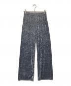 SIMONE WILDシモーネワイルド）の古着「ベロアパンツ」｜グレー