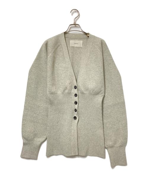 TODAYFUL（トゥデイフル）TODAYFUL (トゥデイフル) Waistshape Knit Cardigan グレー サイズ:Fの古着・服飾アイテム
