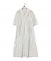 AKIRA NAKA（アキラナカ）の古着「ストライプ半袖ワンピース」｜ホワイト