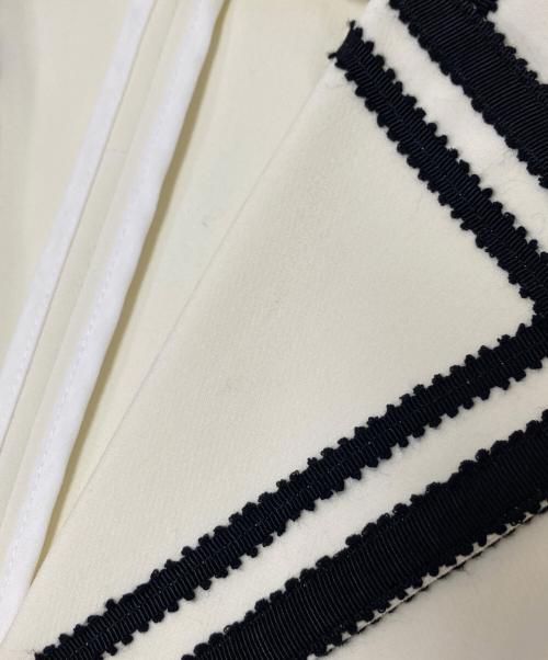 EENK（インク）EENK (インク) コントラスジャケット アイボリー サイズ:Mの古着・服飾アイテム