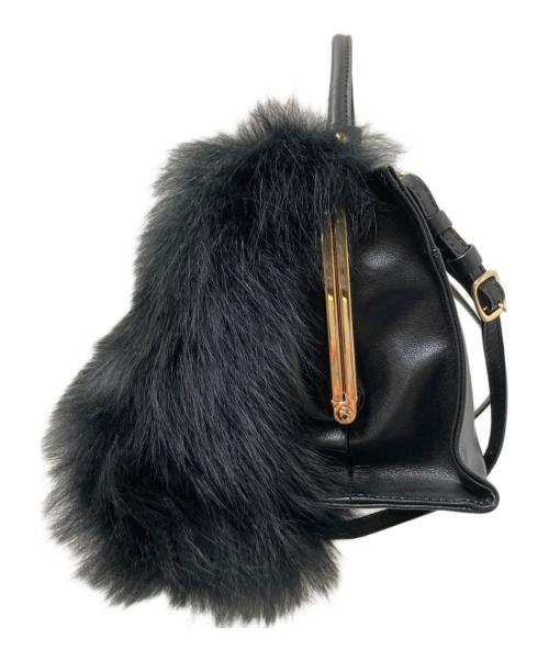 PotioR（ポティオール）PotioR (ポティオール) フォックスファーショルダーバッグ ブラック サイズ:下記参照の古着・服飾アイテム