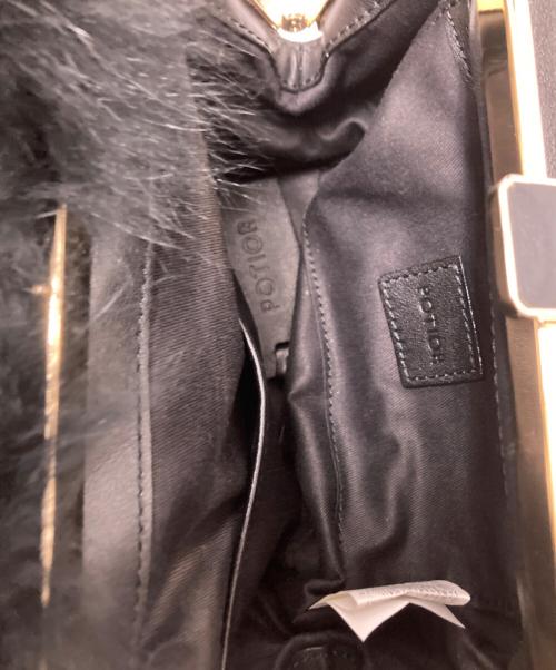 PotioR（ポティオール）PotioR (ポティオール) フォックスファーショルダーバッグ ブラック サイズ:下記参照の古着・服飾アイテム