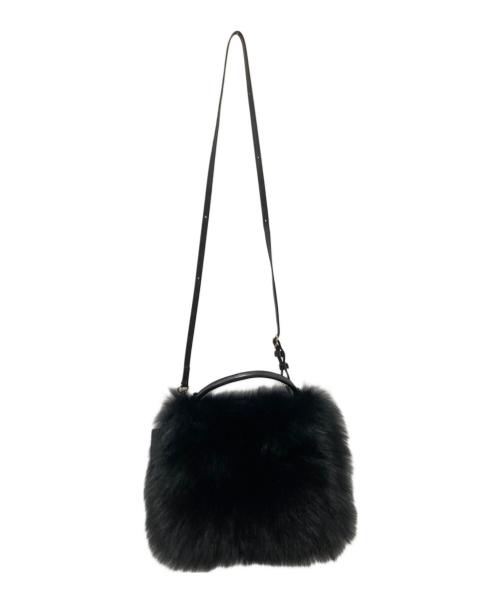 PotioR（ポティオール）PotioR (ポティオール) フォックスファーショルダーバッグ ブラック サイズ:下記参照の古着・服飾アイテム