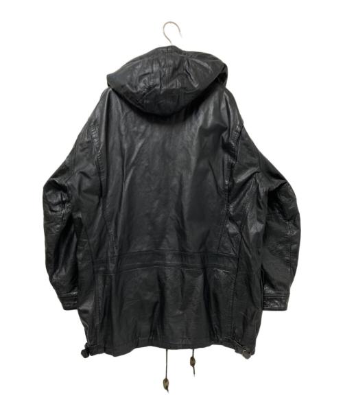 GEMBONY（ジェムボニー）GEMBONY (ジェムボニー) フーデッドレザージャケット ブラック サイズ:Lの古着・服飾アイテム
