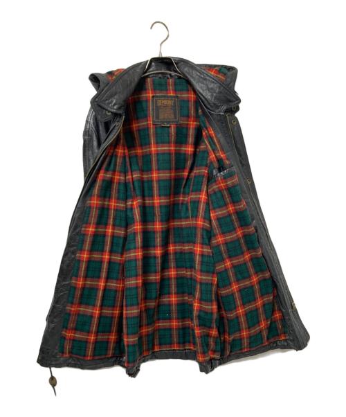 GEMBONY（ジェムボニー）GEMBONY (ジェムボニー) フーデッドレザージャケット ブラック サイズ:Lの古着・服飾アイテム