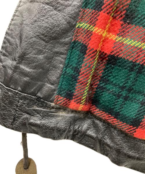 GEMBONY（ジェムボニー）GEMBONY (ジェムボニー) フーデッドレザージャケット ブラック サイズ:Lの古着・服飾アイテム