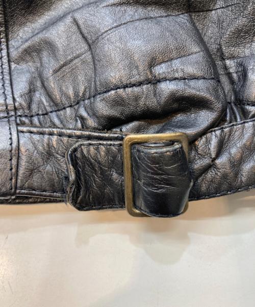 GEMBONY（ジェムボニー）GEMBONY (ジェムボニー) フーデッドレザージャケット ブラック サイズ:Lの古着・服飾アイテム