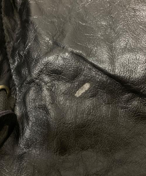 GEMBONY（ジェムボニー）GEMBONY (ジェムボニー) フーデッドレザージャケット ブラック サイズ:Lの古着・服飾アイテム