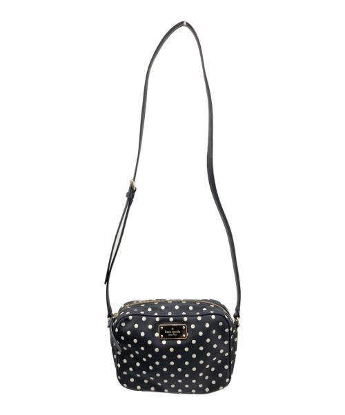 Kate Spade（ケイトスペード）Kate Spade (ケイトスペード) ドット柄ショルダーバッグ ブラック サイズ:下記参照の古着・服飾アイテム