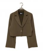 JILL BY JILLSTUARTジル バイ ジルスチュアート）の古着「TRトロストレッチジャケット」｜ブラウン