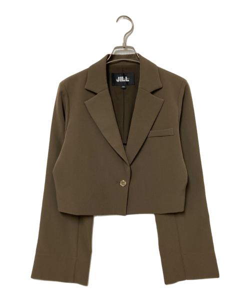 JILL BY JILLSTUART（ジル バイ ジルスチュアート）JILL BY JILLSTUART (ジル バイ ジルスチュアート) TRトロストレッチジャケット ブラウン サイズ:FRの古着・服飾アイテム