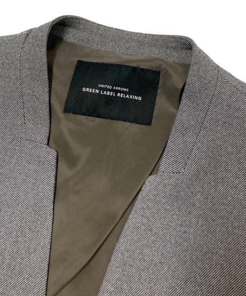 green label relaxing（グリーンレーベルリラクシング）green label relaxing (グリーンレーベルリラクシング) ノーラペル ジャケット グレー サイズ:38の古着・服飾アイテム