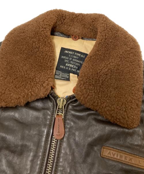 AVIREX（アヴィレックス）AVIREX (アヴィレックス) G-1フライトジャケット ブラウン サイズ:Sの古着・服飾アイテム
