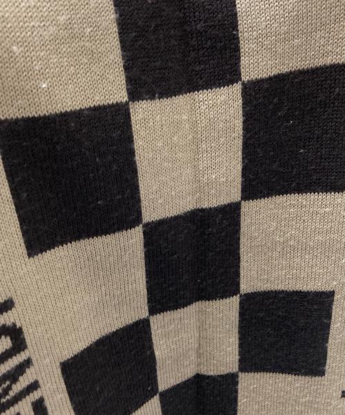 FENDI（フェンディ）FENDI (フェンディ) ロゴチェックマフラー ブラウン×ベージュ サイズ:下記参照の古着・服飾アイテム