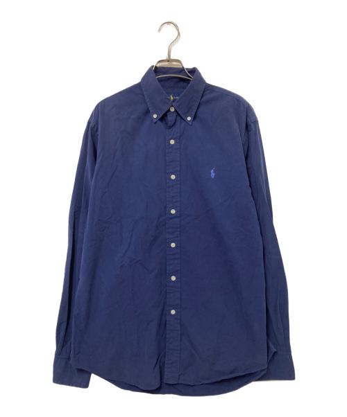 RALPH LAUREN（ラルフローレン）RALPH LAUREN (ラルフローレン) ワンポイント刺繍シャツ ネイビー サイズ:Mの古着・服飾アイテム