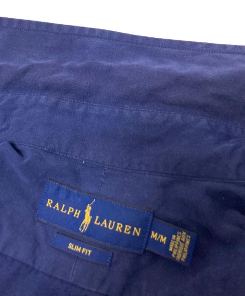 RALPH LAUREN（ラルフローレン）RALPH LAUREN (ラルフローレン) ワンポイント刺繍シャツ ネイビー サイズ:Mの古着・服飾アイテム
