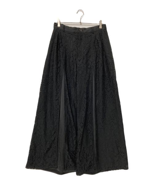 HARE（ハレ）HARE (ハレ) レースワイドパンツ ブラック サイズ:Fの古着・服飾アイテム