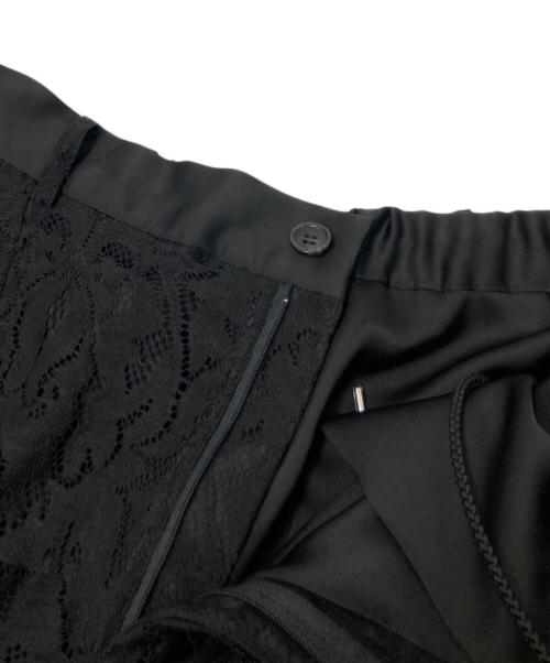 HARE（ハレ）HARE (ハレ) レースワイドパンツ ブラック サイズ:Fの古着・服飾アイテム