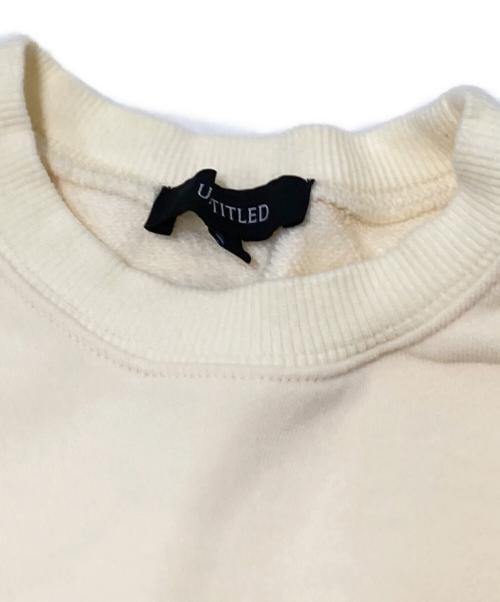UNTITLED（アンタイトル）UNTITLED (アンタイトル) 裏毛ロゴスウェット ベージュの古着・服飾アイテム
