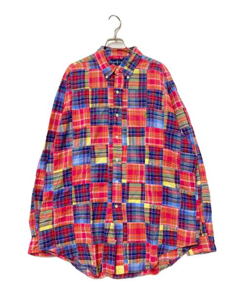 RALPH LAUREN（ラルフローレン）RALPH LAUREN (ラルフローレン) パッチワークBDシャツ マルチカラー サイズ:Lの古着・服飾アイテム