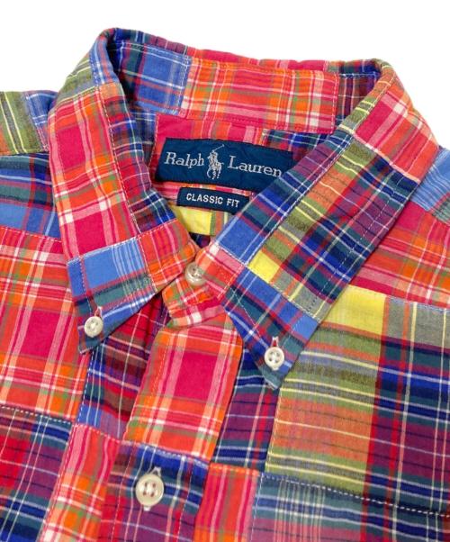 RALPH LAUREN（ラルフローレン）RALPH LAUREN (ラルフローレン) パッチワークBDシャツ マルチカラー サイズ:Lの古着・服飾アイテム