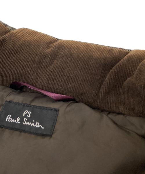 PS Paul Smith（ＰＳポールスミス）PS Paul Smith (ＰＳポールスミス) ダウンベスト ブラウン サイズ: Lの古着・服飾アイテム