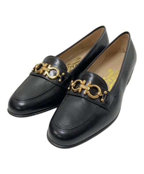 Salvatore Ferragamo（サルヴァトーレ フェラガモ）Salvatore Ferragamo (サルヴァトーレ フェラガモ) ローファー ブラック サイズ:5 1/2Dの古着・服飾アイテム