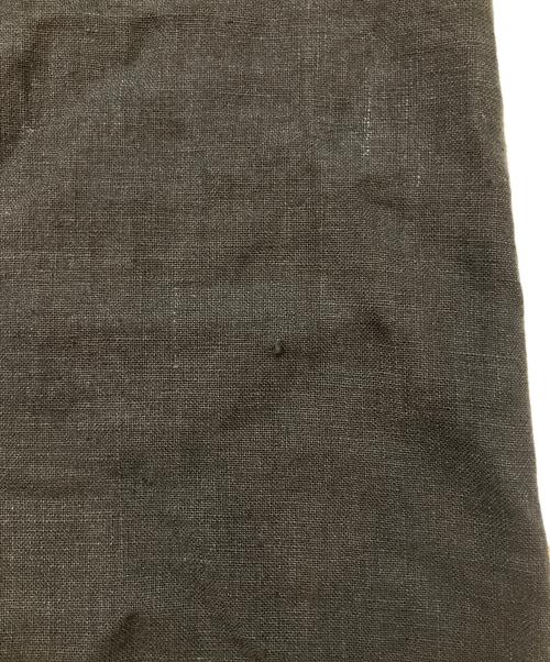 Uhr（ウーア）Uhr (ウーア) リネン ビッグ ボタンスカート ブラック サイズ:36の古着・服飾アイテム