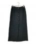 Uhr（ウーア）の古着「リネン ビッグ ボタンスカート」｜ブラック