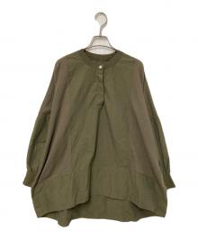 Curensology（カレンソロジー）の古着「ワッフルヘンリープルオーバー」｜オリーブ