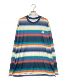 THE NORTH FACE（ザ ノース フェイス）の古着「ロングスリーブフラッシュドライボーダークルー」｜マルチカラー