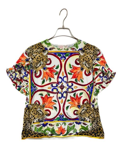 DOLCE & GABBANA（ドルチェ＆ガッバーナ）DOLCE & GABBANA (ドルチェ＆ガッバーナ) マジョリカプリントカットソー マルチカラー サイズ:下記参照の古着・服飾アイテム