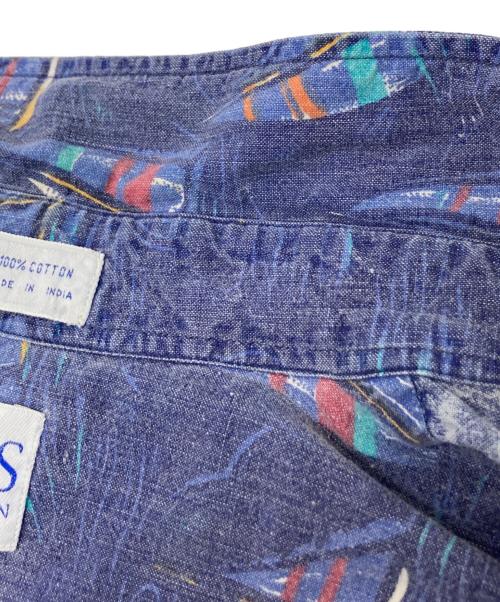 CHAPS RALPH LAUREN（チャップス ラルフローレン）CHAPS RALPH LAUREN (チャップス ラルフローレン) セーリング総柄ボタンダウンシャツ ブルー サイズ:Mの古着・服飾アイテム