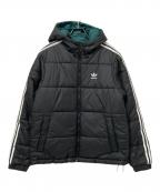 adidasアディダス）の古着「アディカラーリバーシブルジャケット」｜グリーン×ブラック