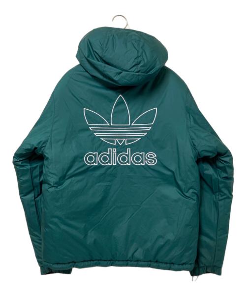 adidas（アディダス）adidas (アディダス) アディカラーリバーシブルジャケット グリーン×ブラック サイズ:Sの古着・服飾アイテム