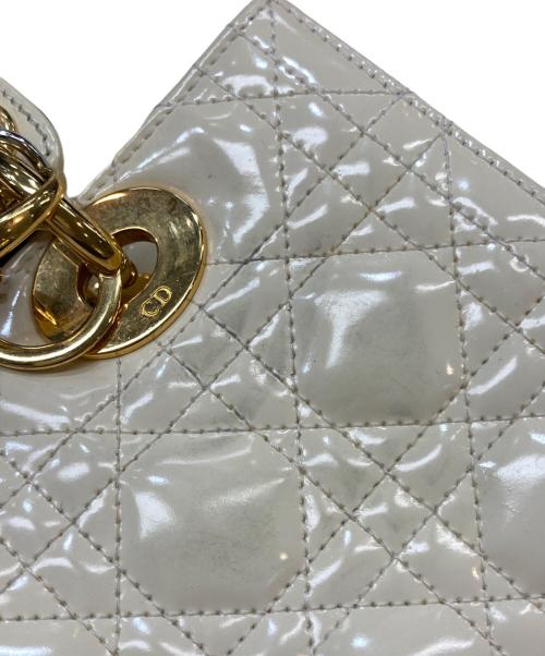 Christian Dior（クリスチャン ディオール）Christian Dior (クリスチャン ディオール) レディーディオール2WAYハンドバッグ ホワイト サイズ:下記参照の古着・服飾アイテム