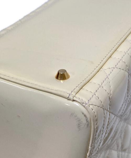 Christian Dior（クリスチャン ディオール）Christian Dior (クリスチャン ディオール) レディーディオール2WAYハンドバッグ ホワイト サイズ:下記参照の古着・服飾アイテム