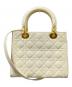 Christian Dior (クリスチャン ディオール) レディーディオール2WAYハンドバッグ ホワイト サイズ:下記参照：118000円